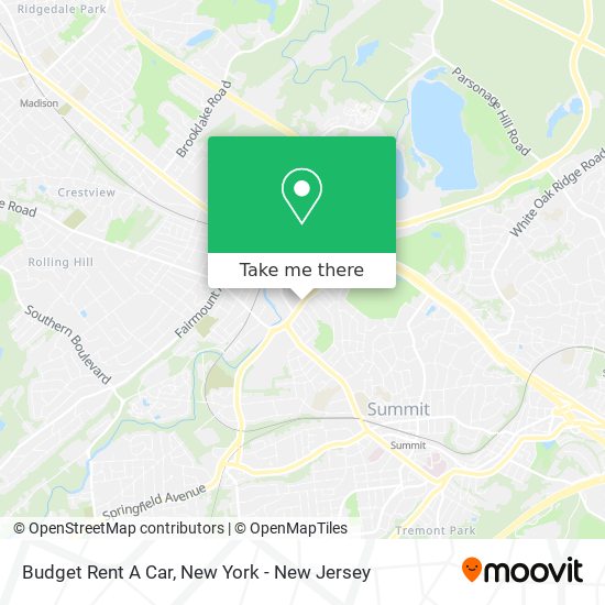 Budget Rent A Car map