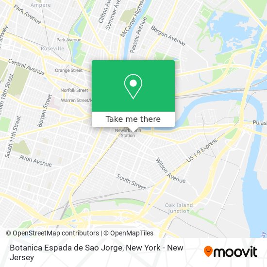 Mapa de Botanica Espada de Sao Jorge