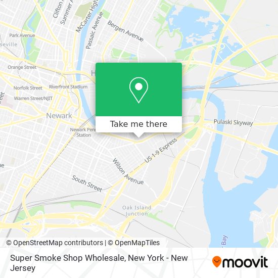 Super Smoke Shop Wholesale map