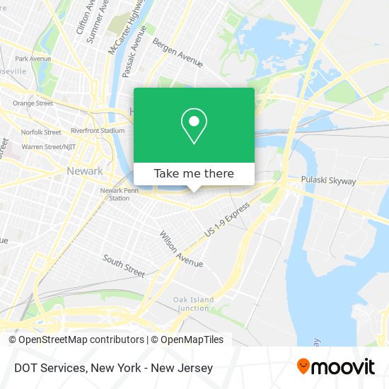 DOT Services map