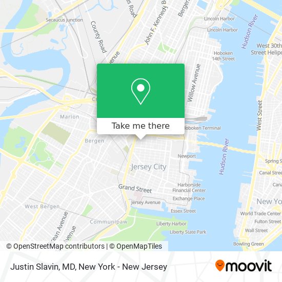 Mapa de Justin Slavin, MD