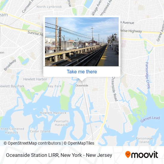 Oceanside Station LIRR map