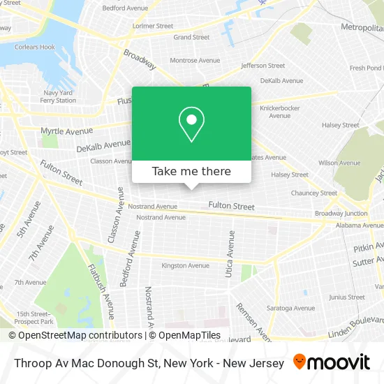 Throop Av Mac Donough St map