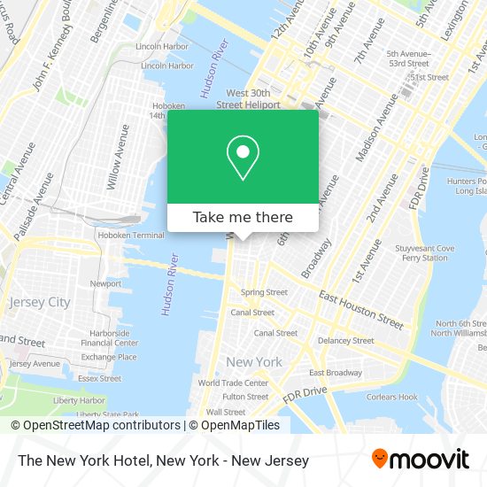 The New York Hotel map