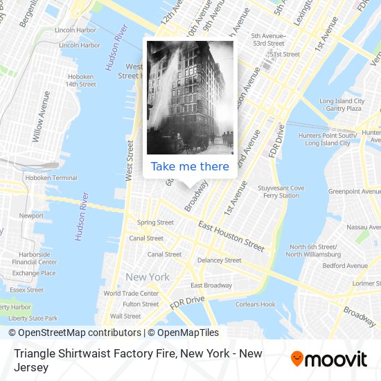 Mapa de Triangle Shirtwaist Factory Fire