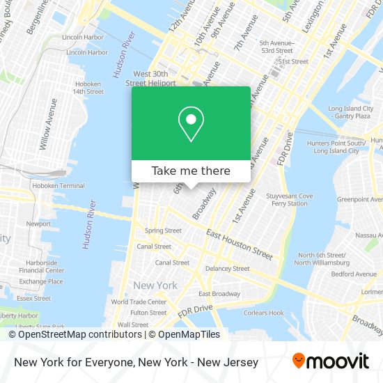 New York for Everyone map