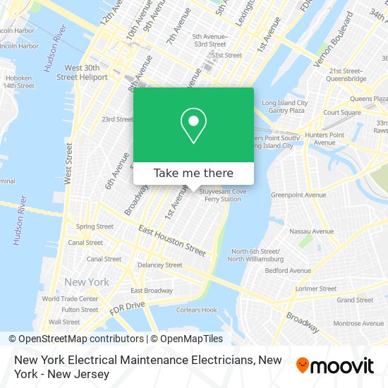 Mapa de New York Electrical Maintenance Electricians