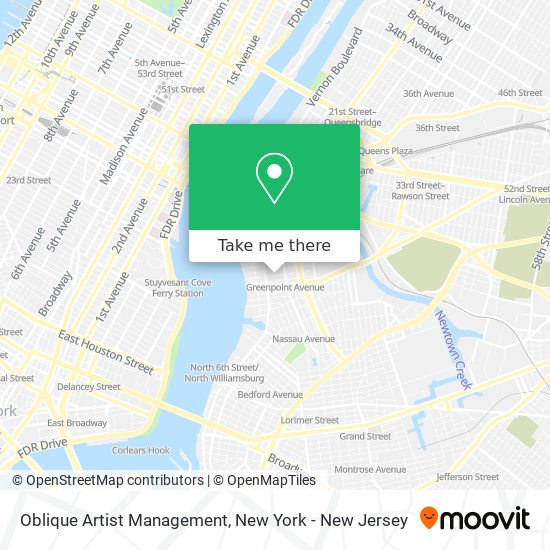 Oblique Artist Management map