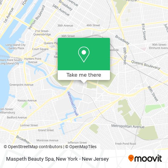 Maspeth Beauty Spa map