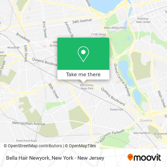 Mapa de Bella Hair Newyork