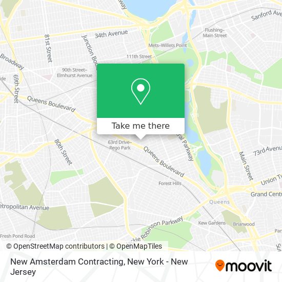 New Amsterdam Contracting map