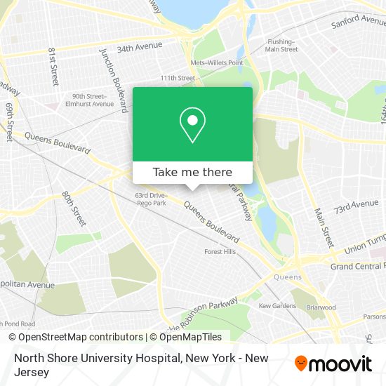 North Shore University Hospital map