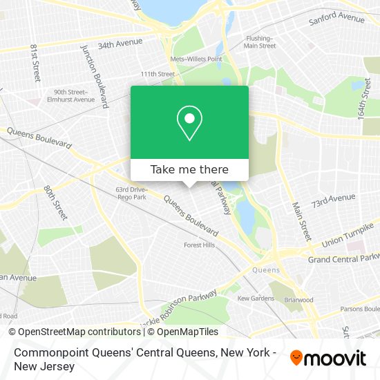 Mapa de Commonpoint Queens' Central Queens