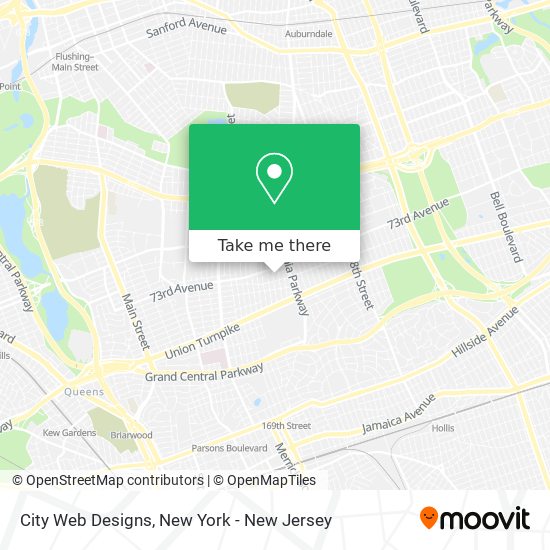 City Web Designs map