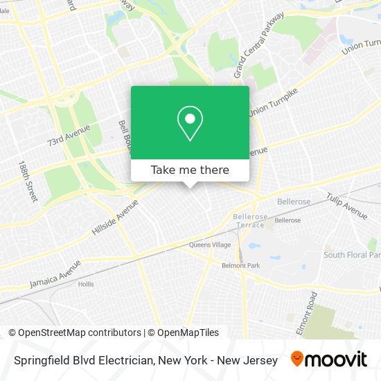 Mapa de Springfield Blvd Electrician