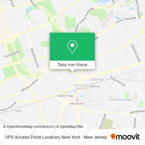 UPS Access Point Location map