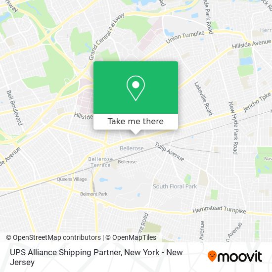 Mapa de UPS Alliance Shipping Partner