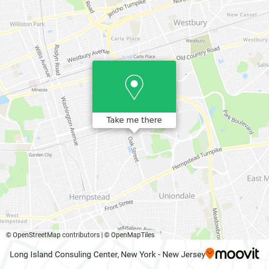 Long Island Consuling Center map