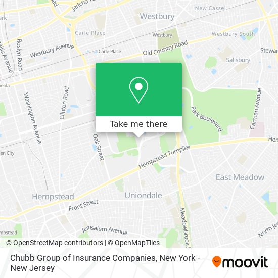Chubb Group of Insurance Companies map