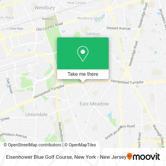 Eisenhower Blue Golf Course map