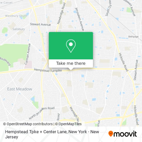 Hempstead Tpke + Center Lane map