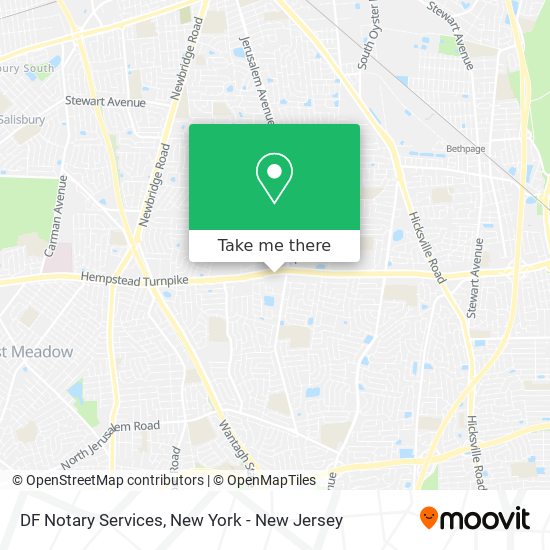DF Notary Services map
