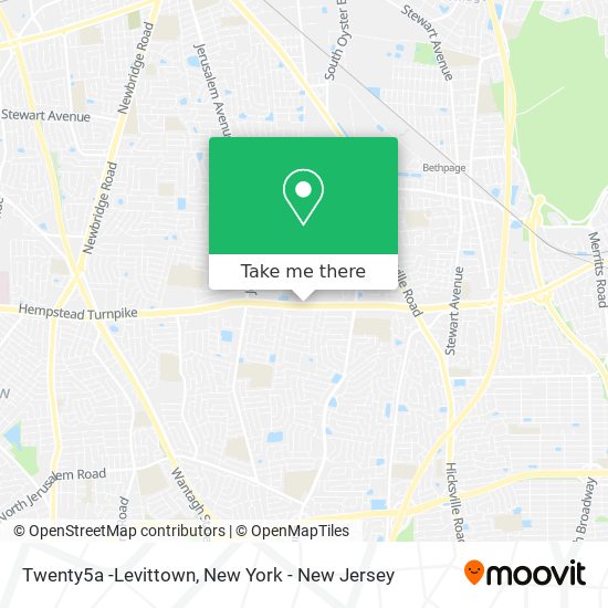 Mapa de Twenty5a -Levittown