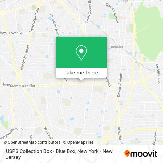 USPS Collection Box - Blue Box map