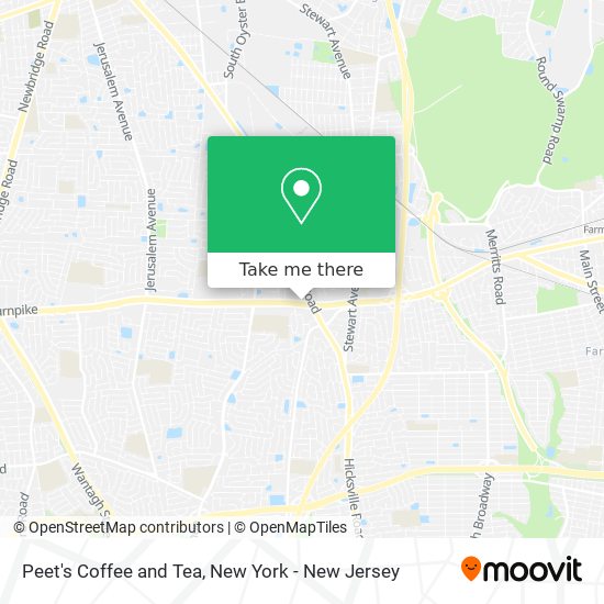 Peet's Coffee and Tea map