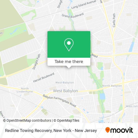 Redline Towing Recovery map