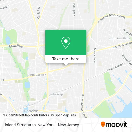 Island Structures map