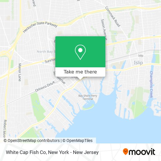 White Cap Fish Co map
