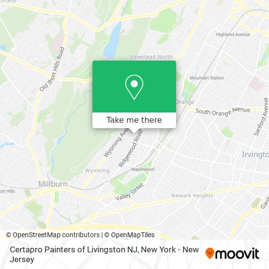 Certapro Painters of Livingston NJ map