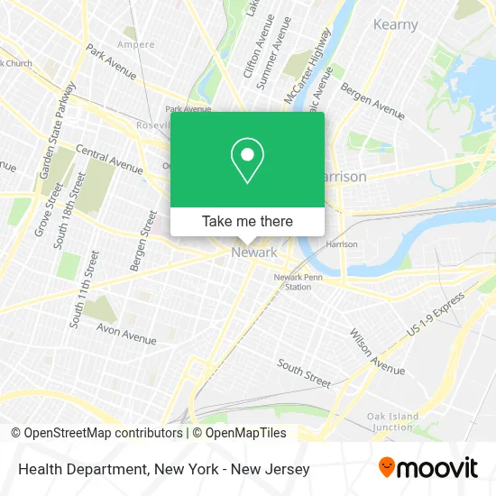 Health Department map
