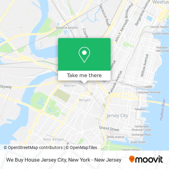 We Buy House Jersey City map