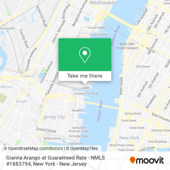 Gianna Arango at Guaranteed Rate - NMLS #1883794 map