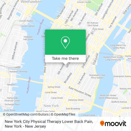 Mapa de New York City Physical Therapy Lower Back Pain