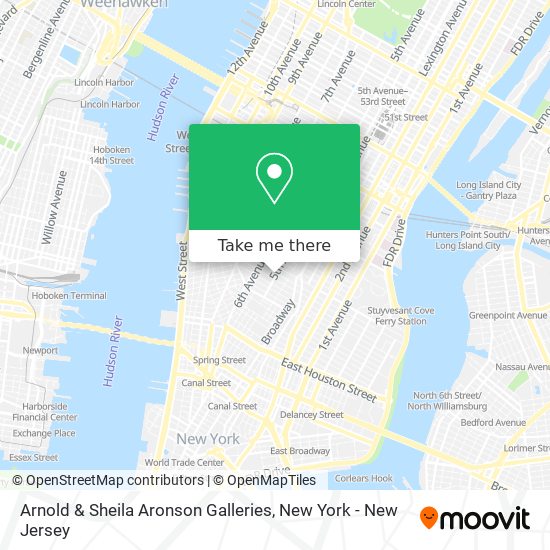 Mapa de Arnold & Sheila Aronson Galleries
