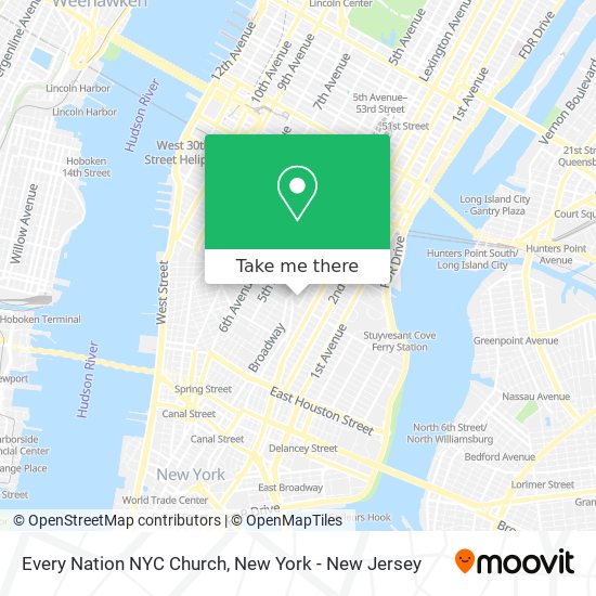 Every Nation NYC Church map