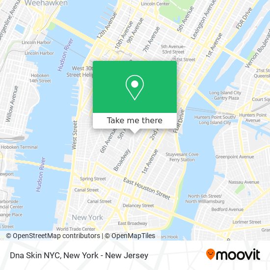 Mapa de Dna Skin NYC