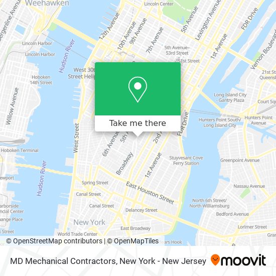 MD Mechanical Contractors map