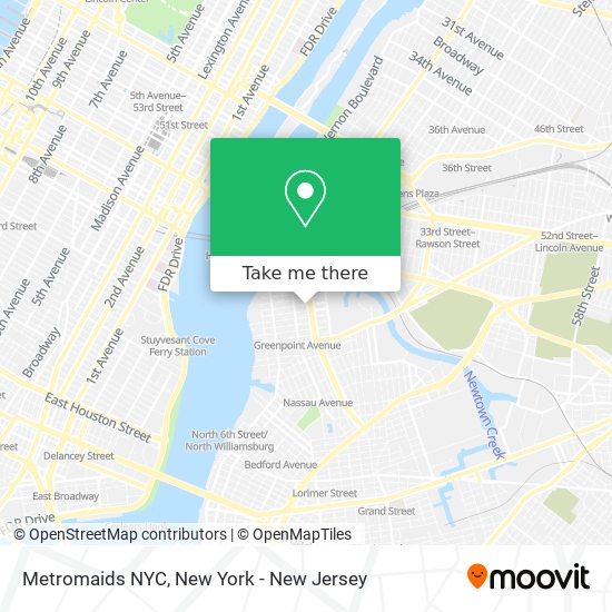Metromaids NYC map