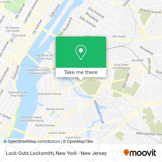 Lock-Outs Locksmith map