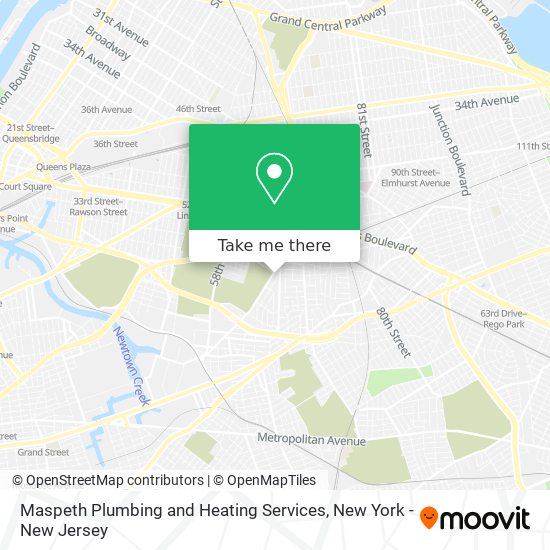 Maspeth Plumbing and Heating Services map