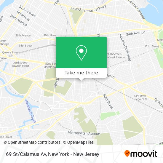 69 St/Calamus Av map