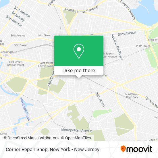 Corner Repair Shop map