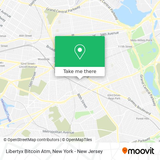 Mapa de Libertyx Bitcoin Atm