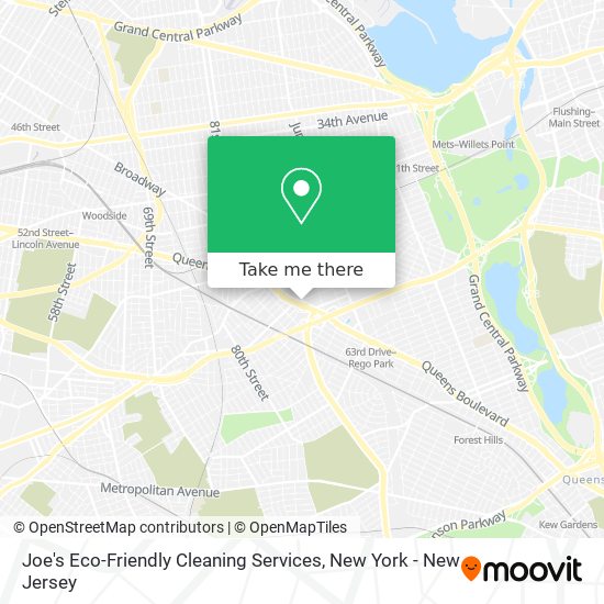 Mapa de Joe's Eco-Friendly Cleaning Services