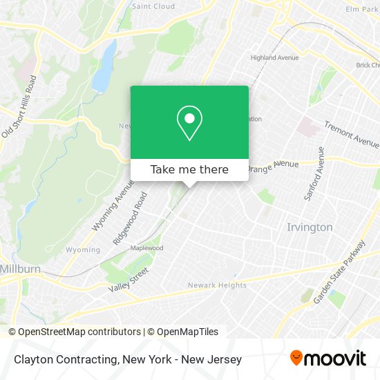 Clayton Contracting map