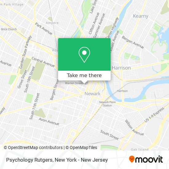 Psychology Rutgers map